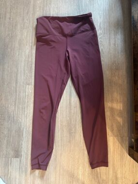 Yogalicious Wine High-Waist Leggings